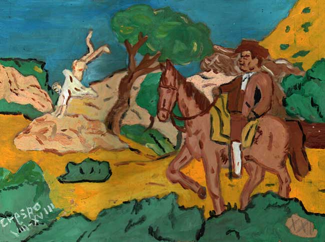 CRESPO : Don Quichotte dans la Sierra Morena / 2016 * Cliquer pour voir l'image en grand