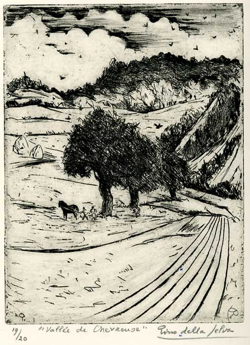 Valle de Chevreuse / 1945 par PiNO DELLA SELVA  * Cliquer pour agrandir / Click for enlarge