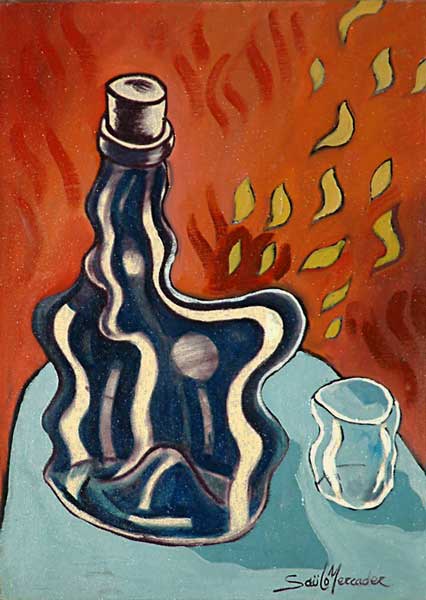 Bouteille aux flammes 1989 par SALO MERCADER  * Cliquer pour agrandir / Click for enlarge