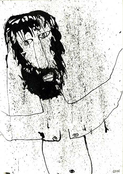 SENDREY Grard : Christ / 1996 * Cliquer pour voir l'image en grand