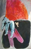 Femme � la d�charge / 1988 par CANDRIES Christiane  * Cliquer pour agrandir / Click for enlarge