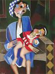 L'enfant endormi / 1973 par CHANCO Roland  * Cliquer pour agrandir / Click for enlarge