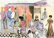 Charme des caf�s parisiens / 2003 par CHARLOTTE M  * Cliquer pour agrandir / Click for enlarge