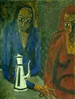 Femmes � la cafeti�res / ann�es 50 par DAUFIN Jacques  * Cliquer pour agrandir / Click for enlarge