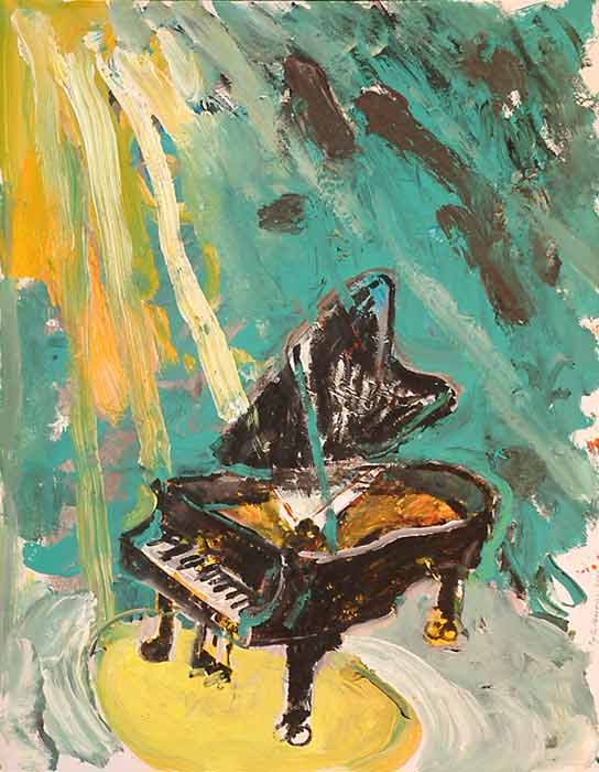 Le piano / 2002 par PAVLOVIC Bogdan * Cliquer pour voir l'image en grand