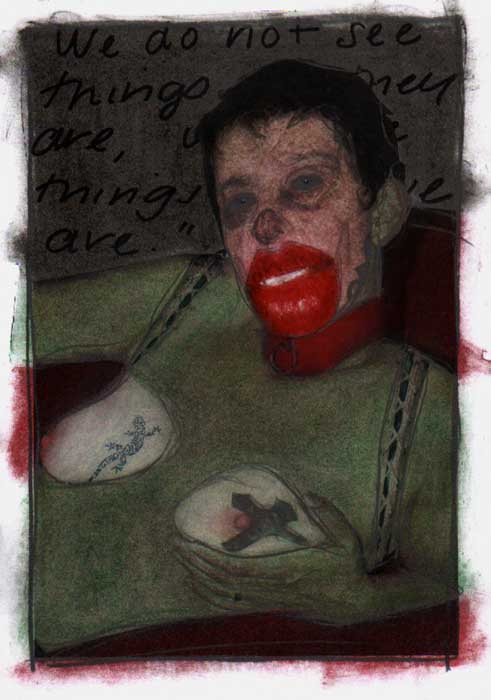 BUSCHIASSO Bruno : Femme clown / 2010 * Cliquer pour voir l'image en grand