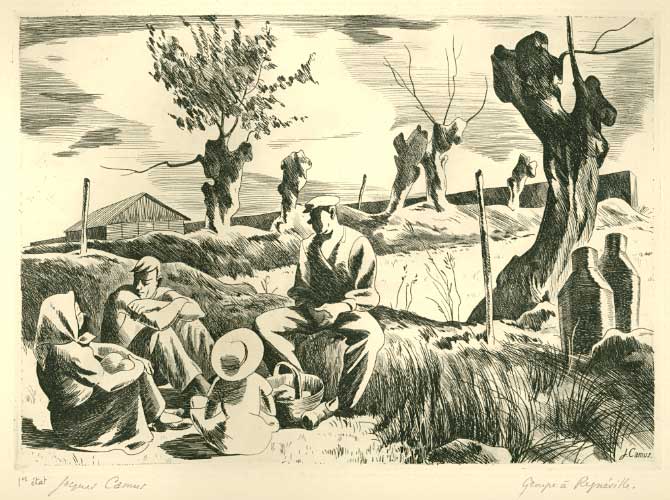 Groupe à Régnéville / circa 1940 par CAMUS Jacques  * Cliquer pour agrandir / Click for enlarge