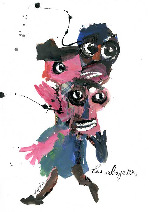Les aboyeurs / 2002 par DUPIRE Catherine  * Cliquer pour agrandir / Click for enlarge