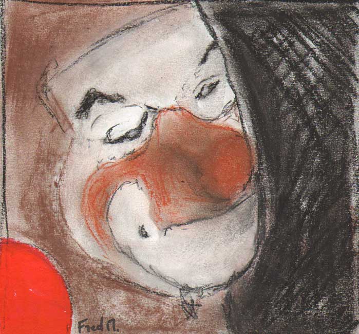 Clown / 2019 par FENOUILLAS Jean-Bernard * Cliquer pour voir l'image en grand