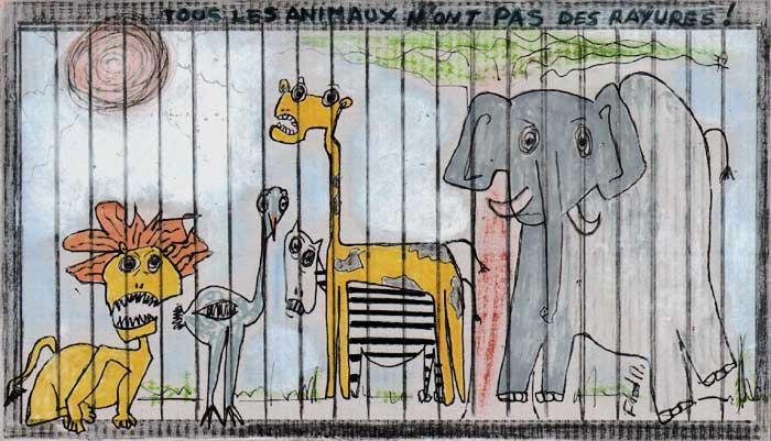 FRED M : Tous les animaux n'ont pas des rayures / 2011 * Cliquer pour voir l'image en grand