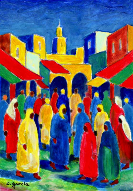 Souk  Marrakech par GARCIA Claude  * Cliquer pour agrandir / Click for enlarge