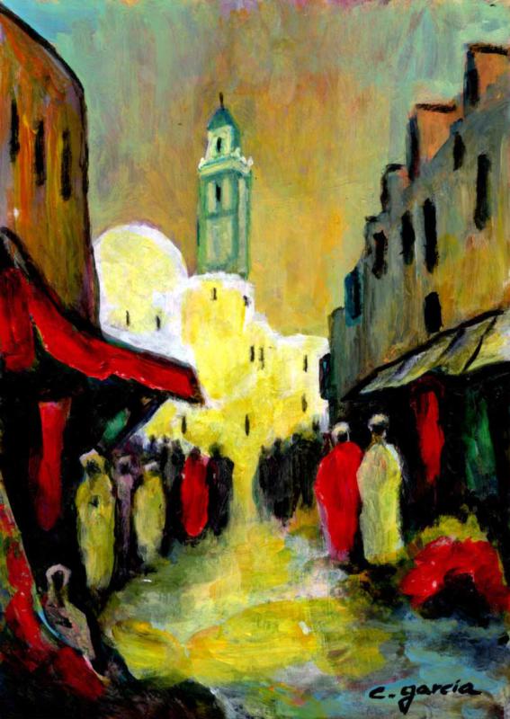 Souk  Marrakech par GARCIA Claude  * Cliquer pour agrandir / Click for enlarge