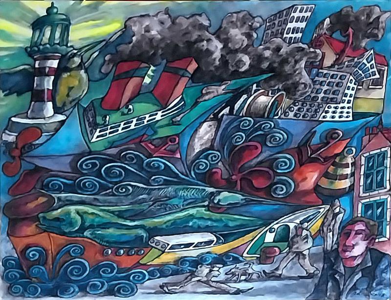 L'enre du port /  / 2018 par Gol Christophe  * Cliquer pour agrandir / Click for enlarge