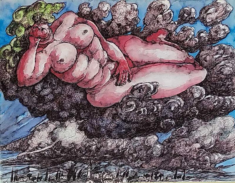  Madame antigravitationnelle / 2015 par Gol Christophe  * Cliquer pour agrandir / Click for enlarge