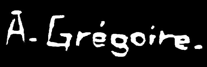 Signature de GREGOIRE Albert Gustave