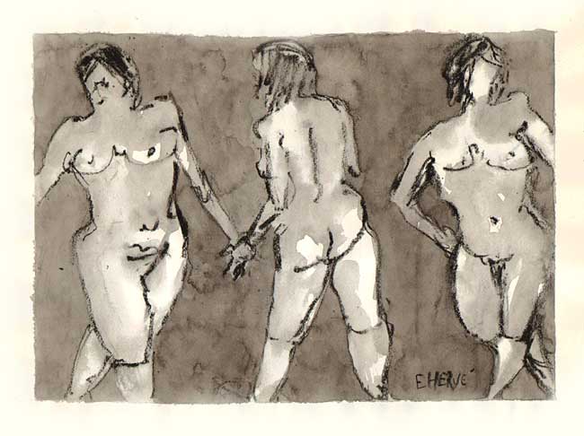 Triplette du studio / 2012 par HERVE Evelyne * Cliquer pour voir l'image en grand