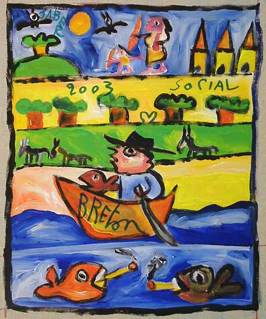 Le pêcheur Breton par JABER al-Mahjoub  * Cliquer pour agrandir / Click for enlarge