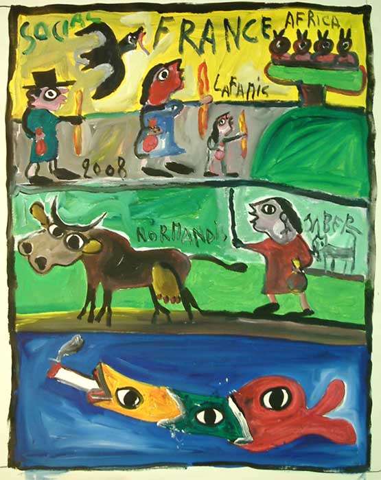 La vache Normande / 2008 par JABER al-Mahjoub  * Cliquer pour agrandir / Click for enlarge