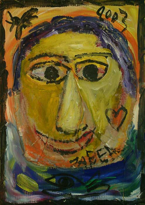 Portrait d'homme / 2003 par JABER al-Mahjoub  * Cliquer pour agrandir / Click for enlarge