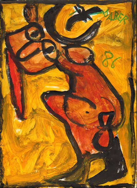 Sans titre / 2002 par JABER al-Mahjoub  * Cliquer pour agrandir / Click for enlarge
