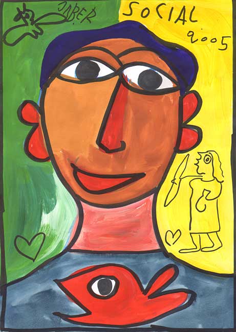 Sans titre / 2005 par JABER al-Mahjoub  * Cliquer pour agrandir / Click for enlarge