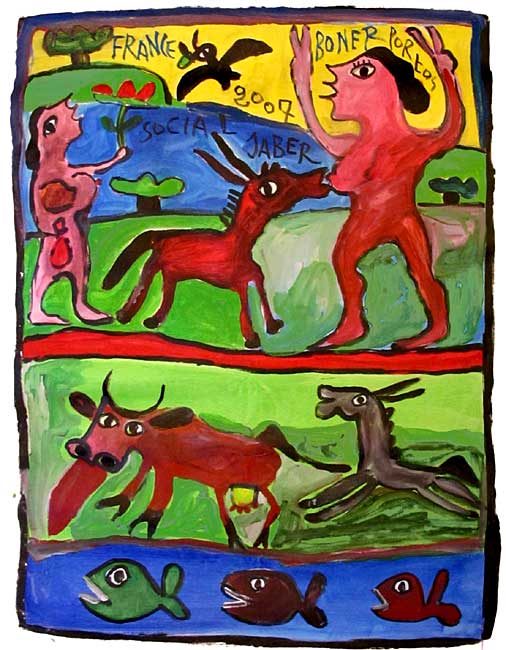 Sans titre / 2007 par JABER al-Mahjoub  * Cliquer pour agrandir / Click for enlarge