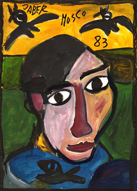 Portrait de Picasso / 2002 par JABER al-Mahjoub * Cliquer pour voir l'image en grand