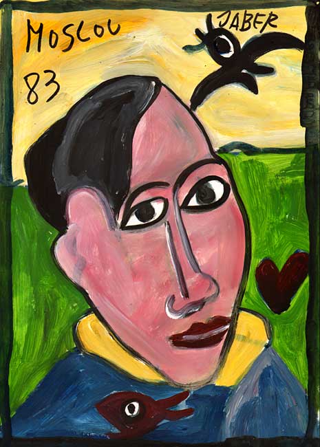 Portrait de Picasso / 2002 par JABER al-Mahjoub * Cliquer pour voir l'image en grand