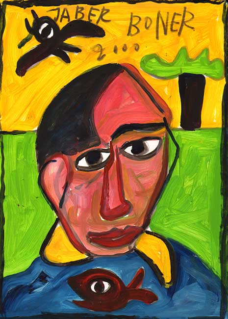 JABER al-Mahjoub : Portrait de Picasso / 2002 | Cliquer ici pour revenir à la page précédente