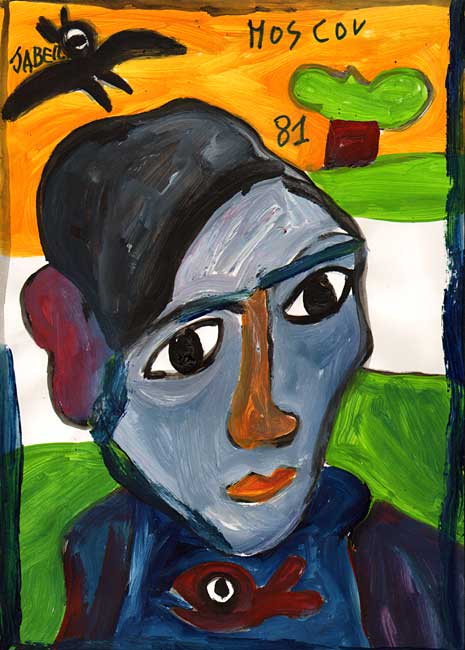 Portrait de Picasso / 2002 par JABER al-Mahjoub * Cliquer pour voir l'image en grand
