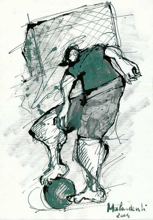 Footballer / 2004 par MALARDENTI Julien  * Cliquer pour agrandir / Click for enlarge