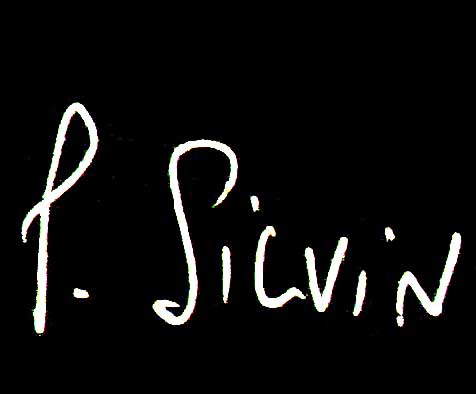 Signature de SILVIN Pierre