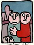 Une famille heureuse / Années 70 par SANFOURCHE Jean-Joseph  *     Cliquer pour agrandir / Click for enlarge