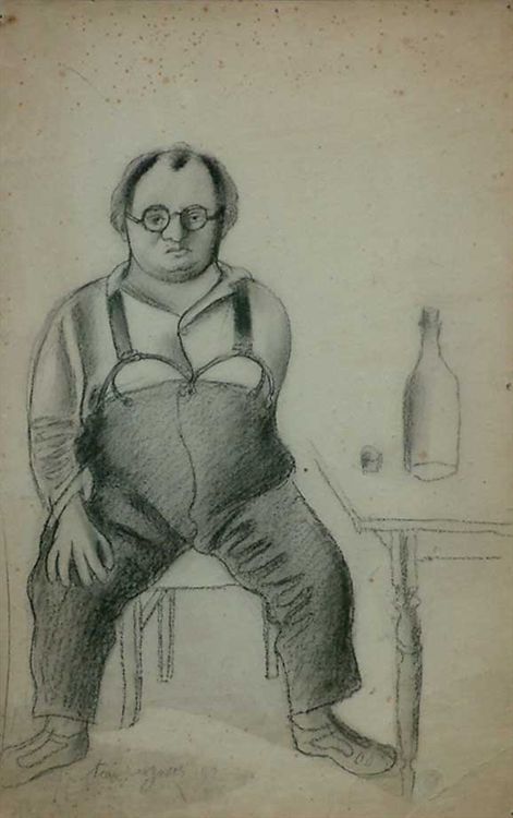 Portrait de Pierre Seize / 1920 par TOUCHAGUES Louis  * Cliquer pour agrandir / Click for enlarge